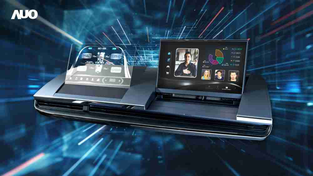 918.COMMicro LED Display HMI解决方案打造透明Micro LED前座仪表，，，，呈现信息并保留驾驶视野开阔；亦为副驾驶座乘客打造收放自如的Micro LED屏幕，，在不影响显示质量的前提于显示区内建镜头，，让用户能与视讯对象直接眼神接触，，提供绝佳的双向沟通体验